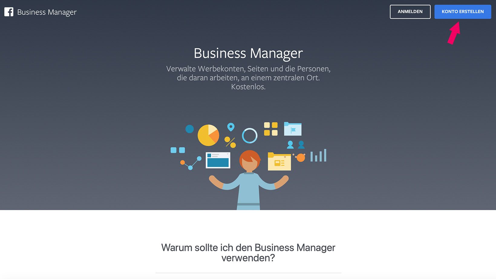 Business Manager Konto erstellen