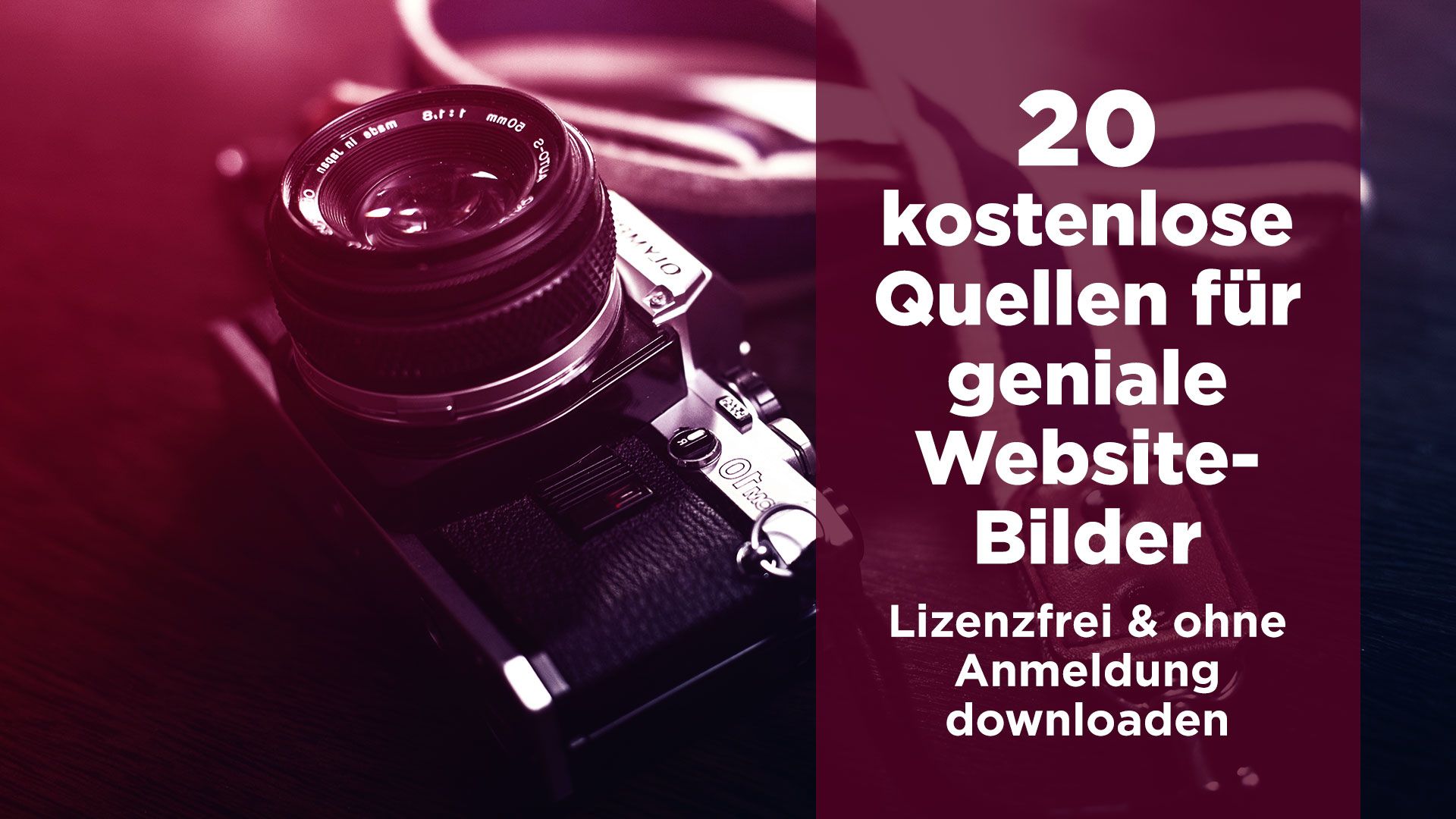 Die 21 besten Bilddatenbanken für lizenzfreie kostenlose Bilder